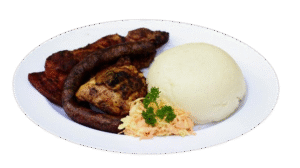 Meat, Pap and Coleslaw